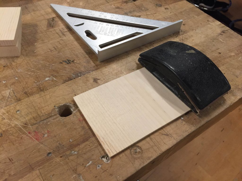 Hand sanding like a champ.